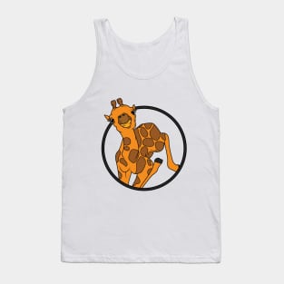 Baby giraffe with Horns Tank Top